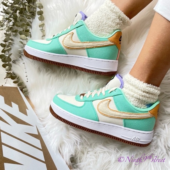 Nike Air Force 1 Low '07 Pineapple LIMITED EDITION Size W8 - Picture 3 of 15